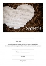 Dopbevis – hjärta Dopbevis – hjärta