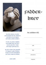 Fadderbrev – hand Fadderbrev – hand