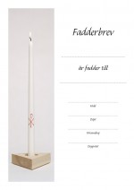 Fadderbrev – ljus Fadderbrev – ljus