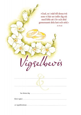 Vigselbevis – två ringar 1